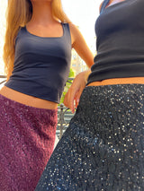 FALDA LENTEJUELAS ANTRACITA