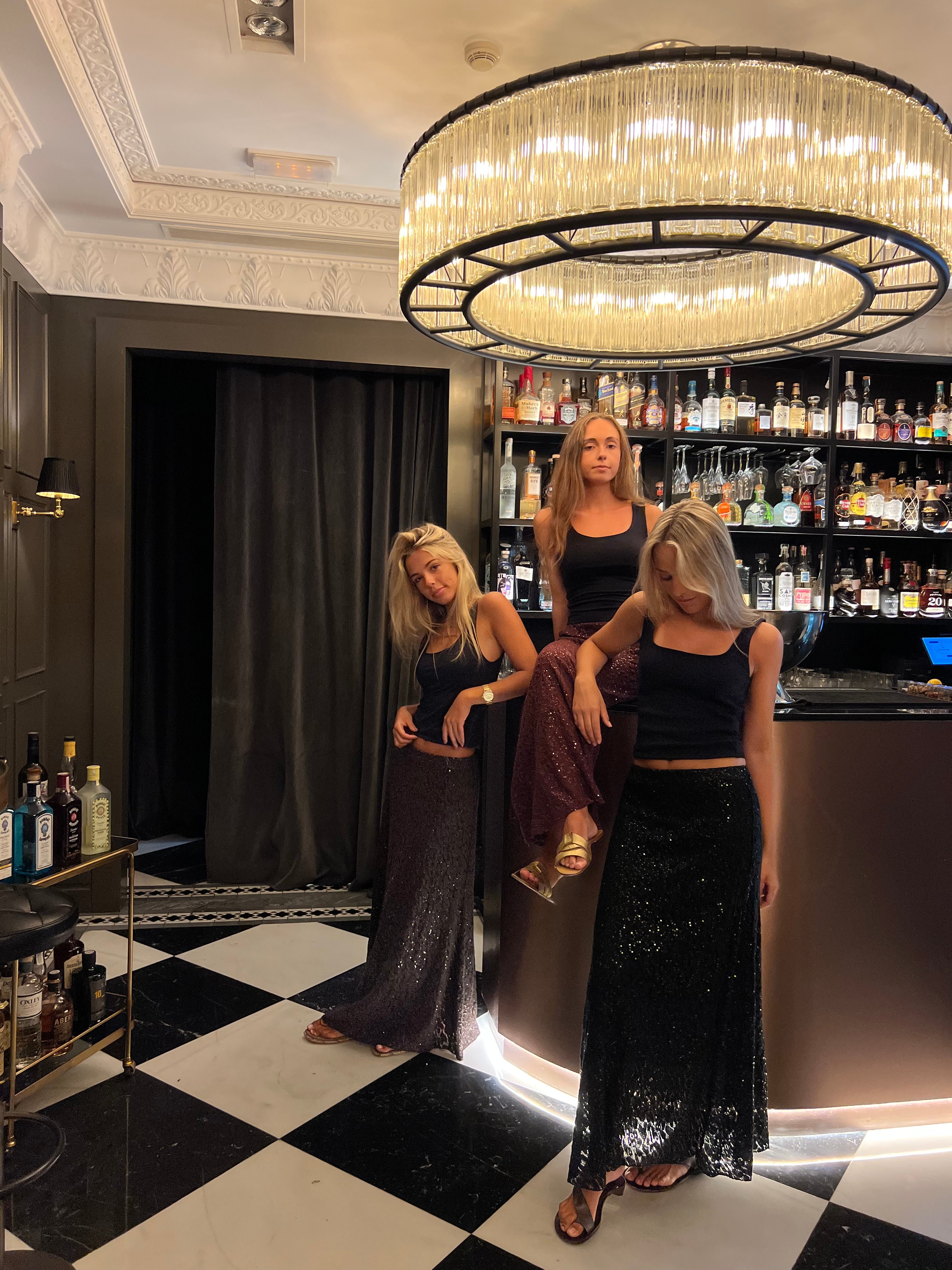 FALDA LENTEJUELAS MARRÓN