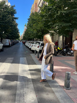 CHAQUETA PATA DE GALLO MARRÓN