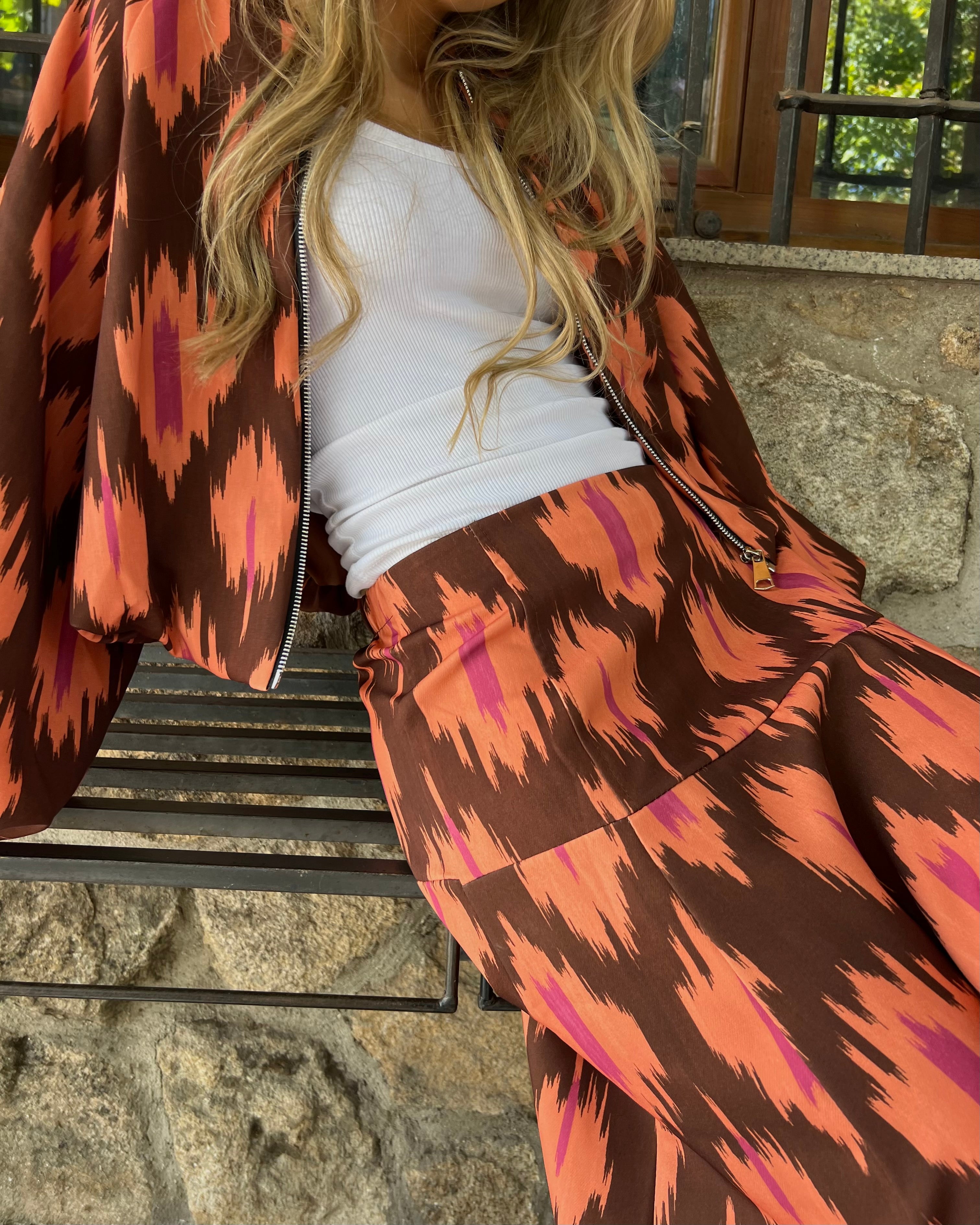 FALDAS ROMBOS MARRÓN - ONCE28