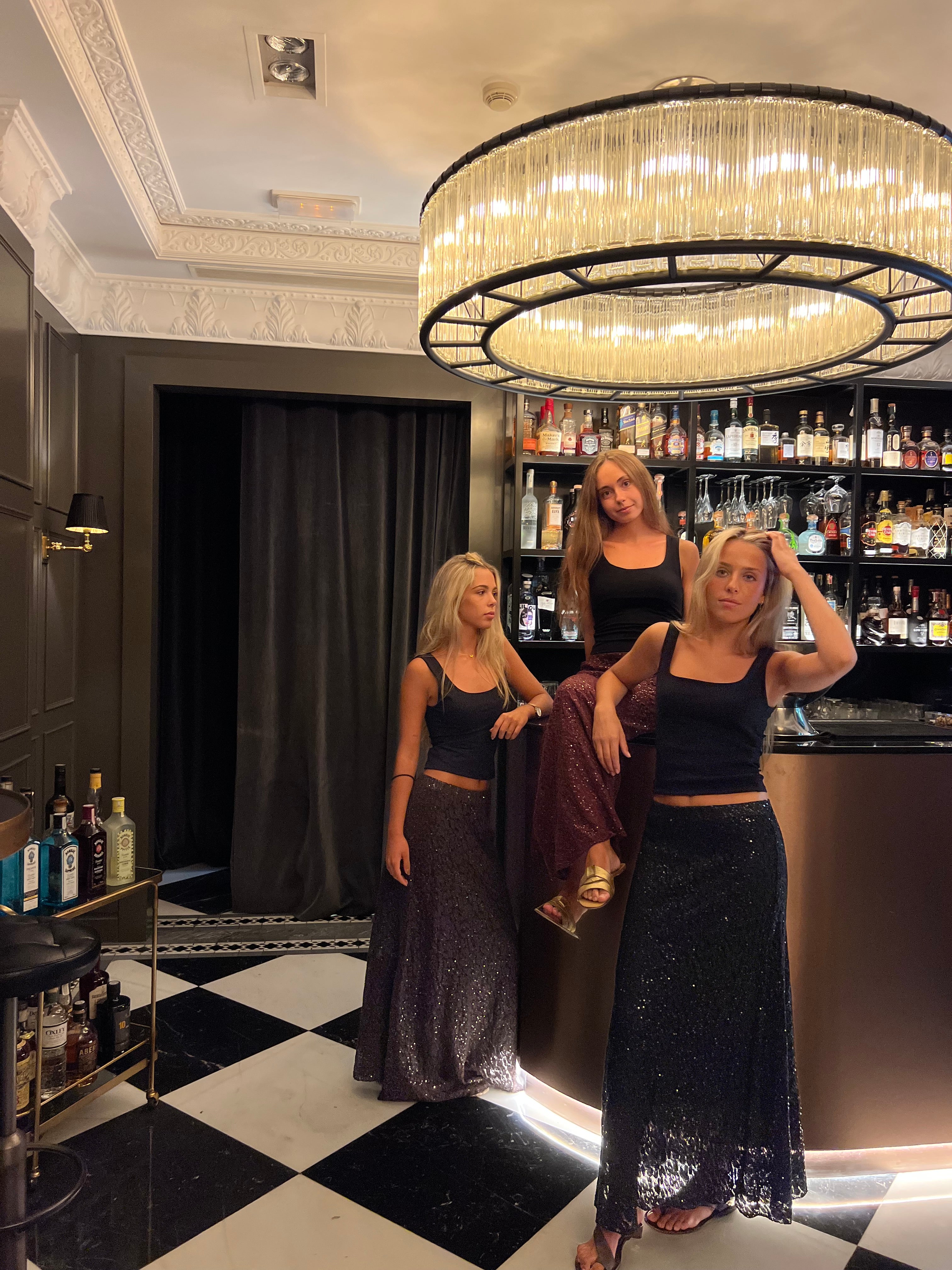 FALDA LENTEJUELAS ANTRACITA