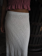 FALDA LENTEJUELA BLANCA