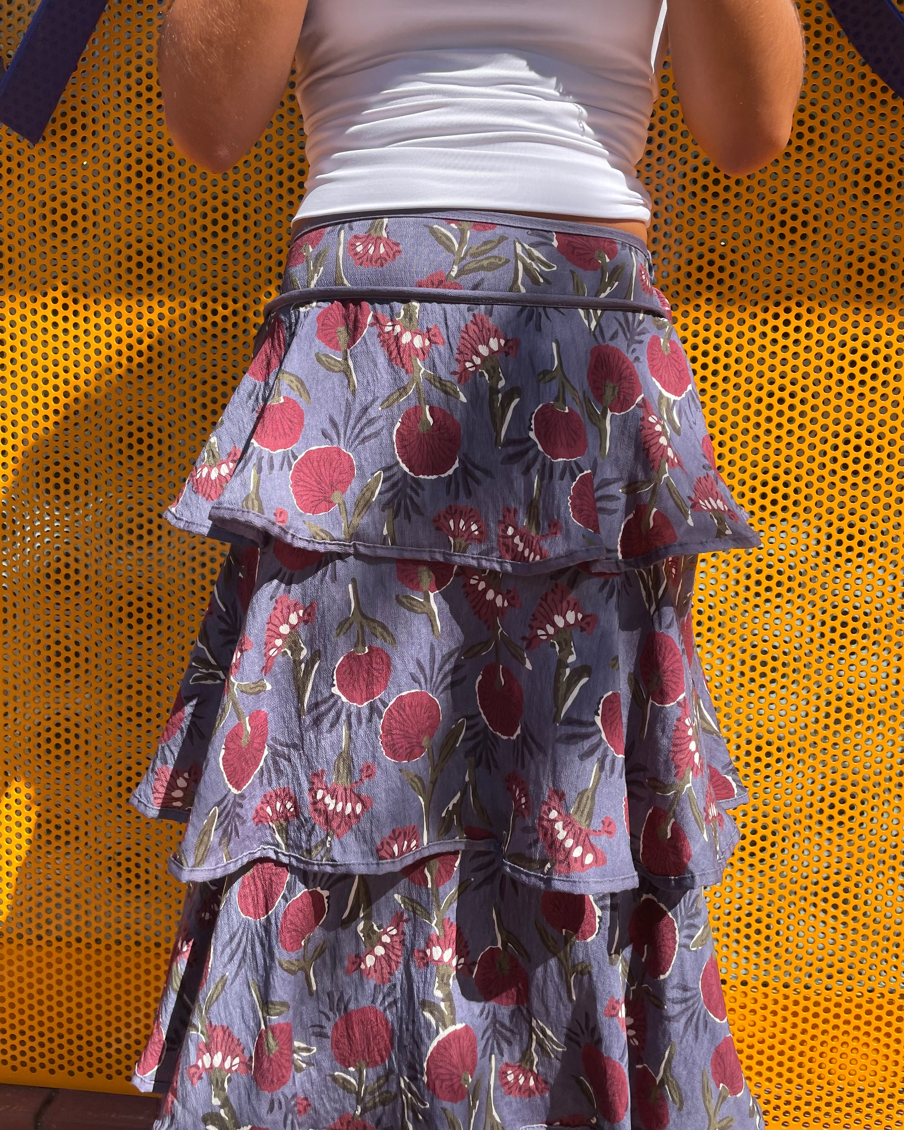 FALDA VOLANTES AZUL  - ONCE28