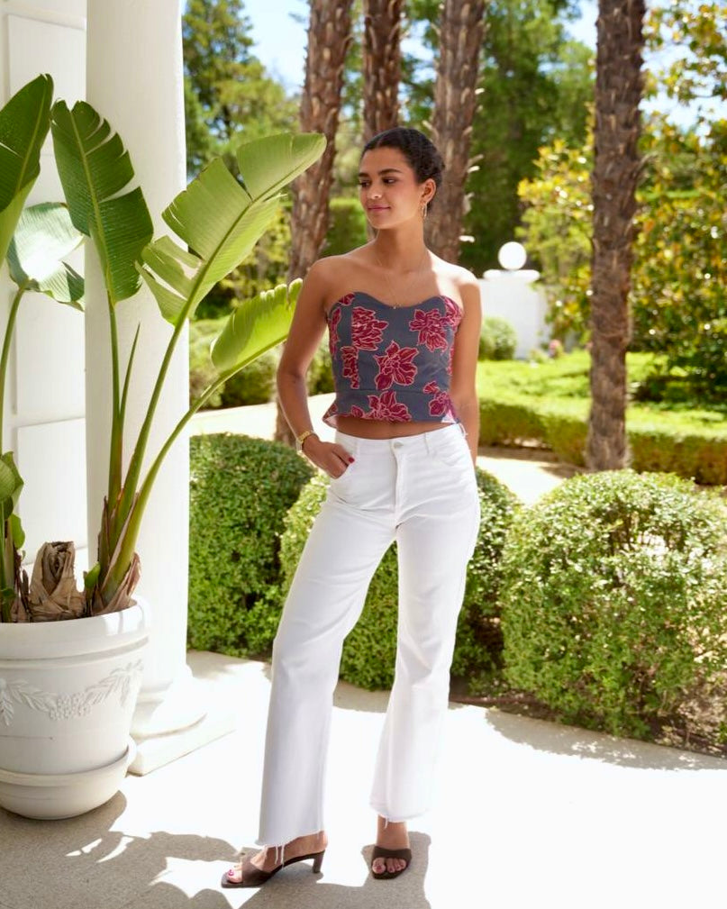 TOP FLOR AZUL - ONCE28
