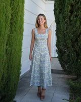 VESTIDO FLORES AZUL - ONCE28