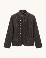 CHAQUETA NAPOLEÓN RAYAS GRIS