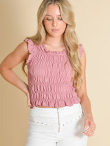 TOP FRUNCIDO ROSA - ONCE28