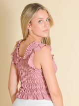 TOP FRUNCIDO ROSA - ONCE28