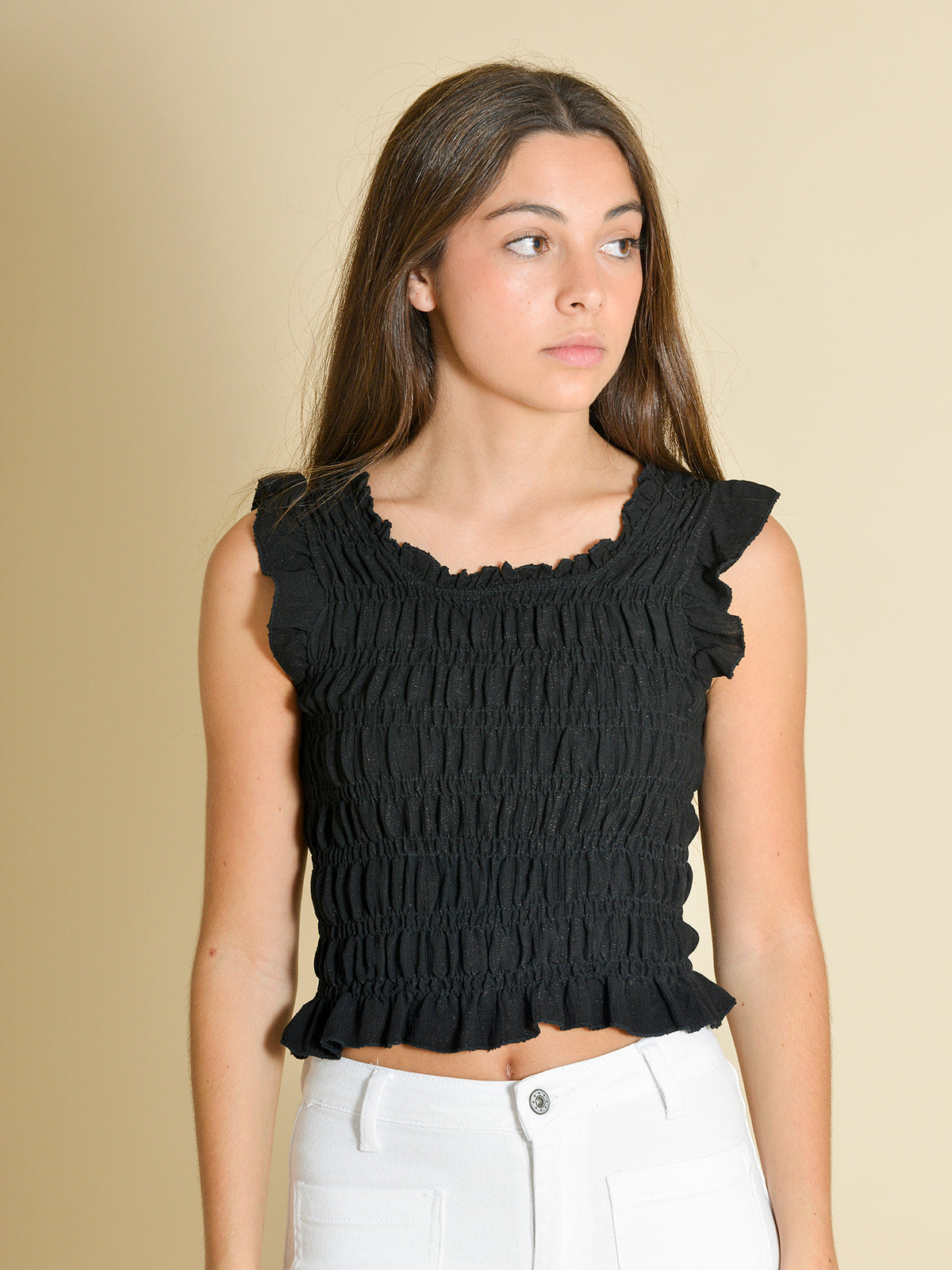 TOP FRUNCIDO NEGRO - ONCE28