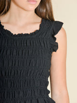 TOP FRUNCIDO NEGRO - ONCE28