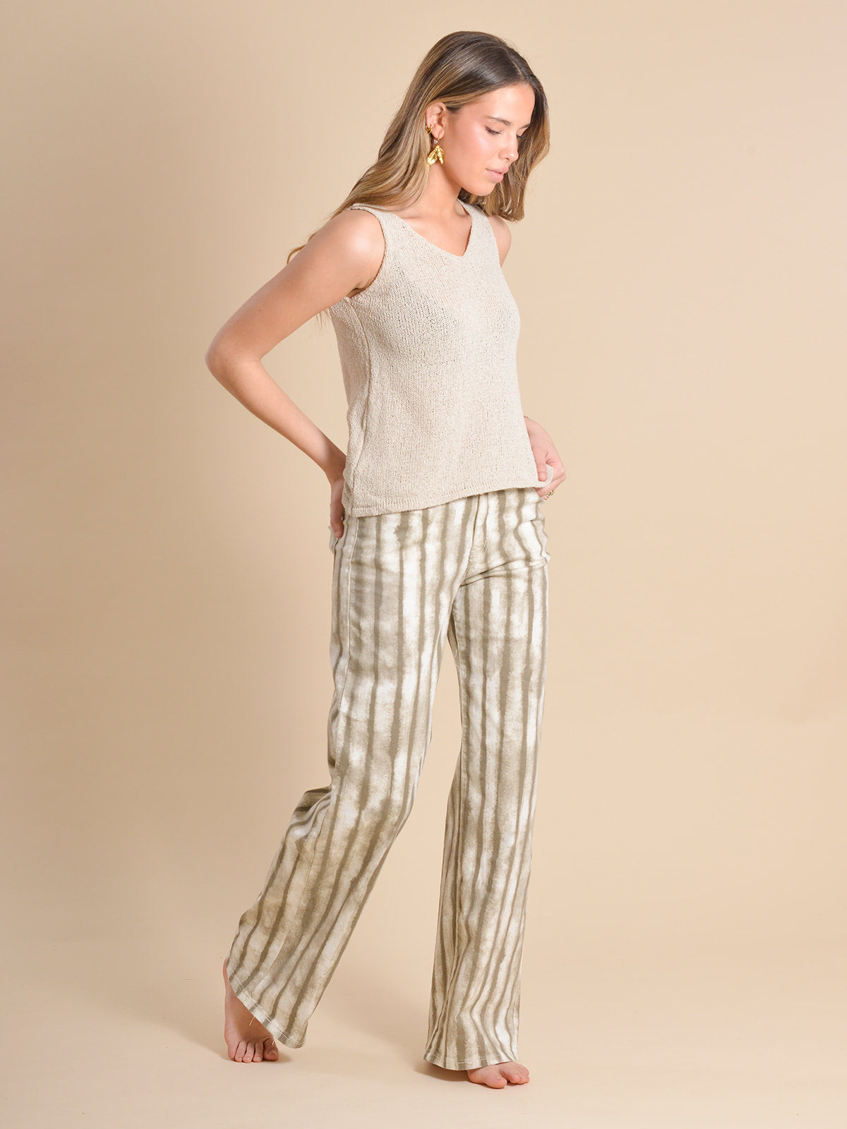 PANTALÓN RAYAS MARRÓN
