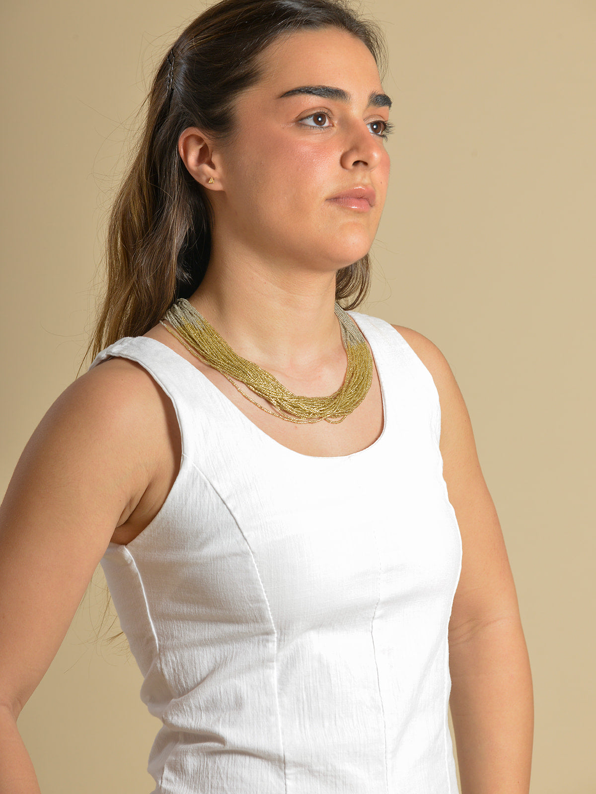 COLLAR BICOLOR DORADO