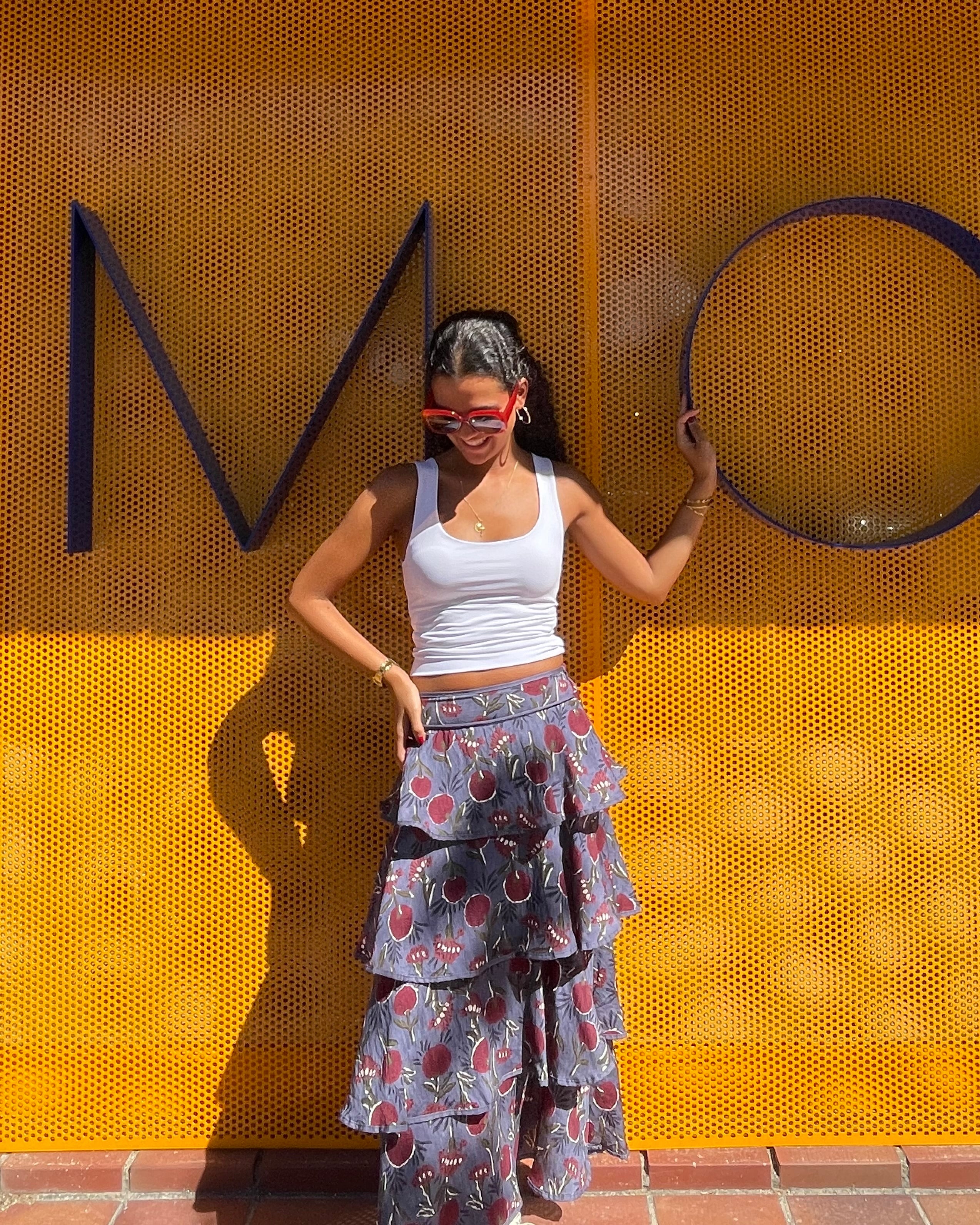 FALDA VOLANTES AZUL  - ONCE28