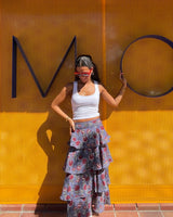 FALDA VOLANTES AZUL  - ONCE28