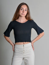 CAMISETA ONDAS NEGRA