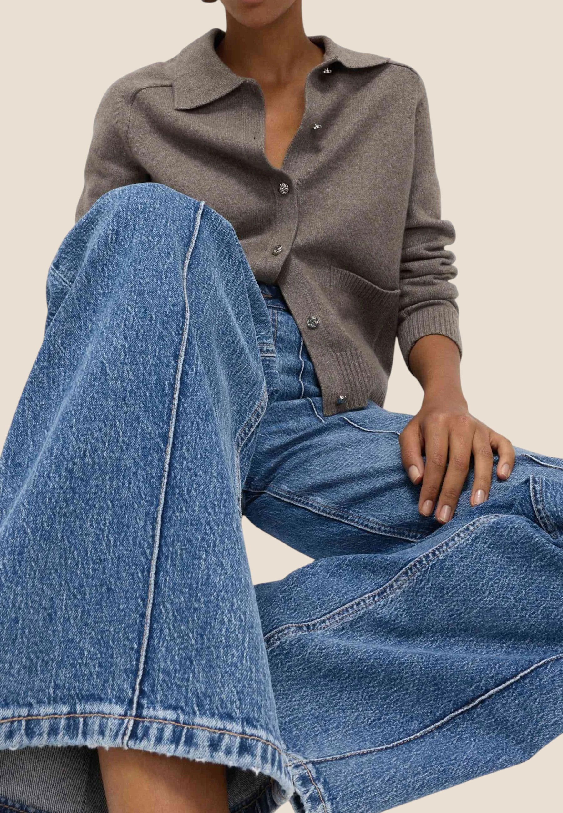 PANTALÓN VAQUERO COSTURA - ONCE28