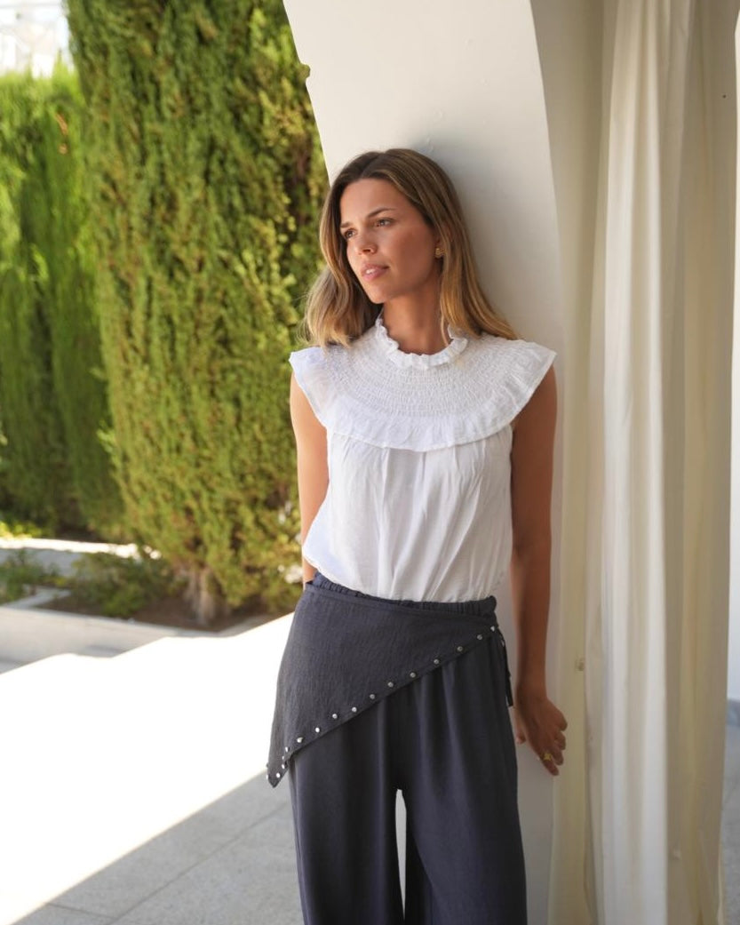 BLUSA BABERO BLANCO - ONCE28