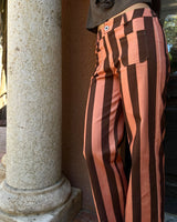 PANTALÓN RAYAS NARANJA