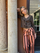 PANTALÓN RAYAS NARANJA