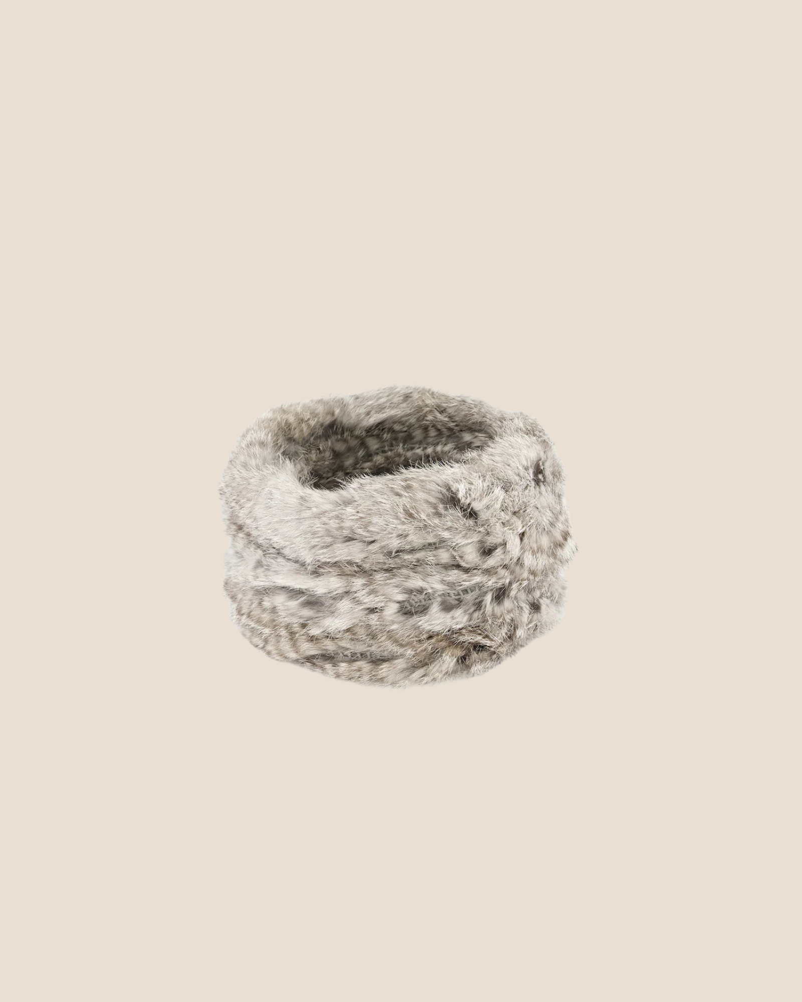 CUELLO PELO CONEJO GRIS