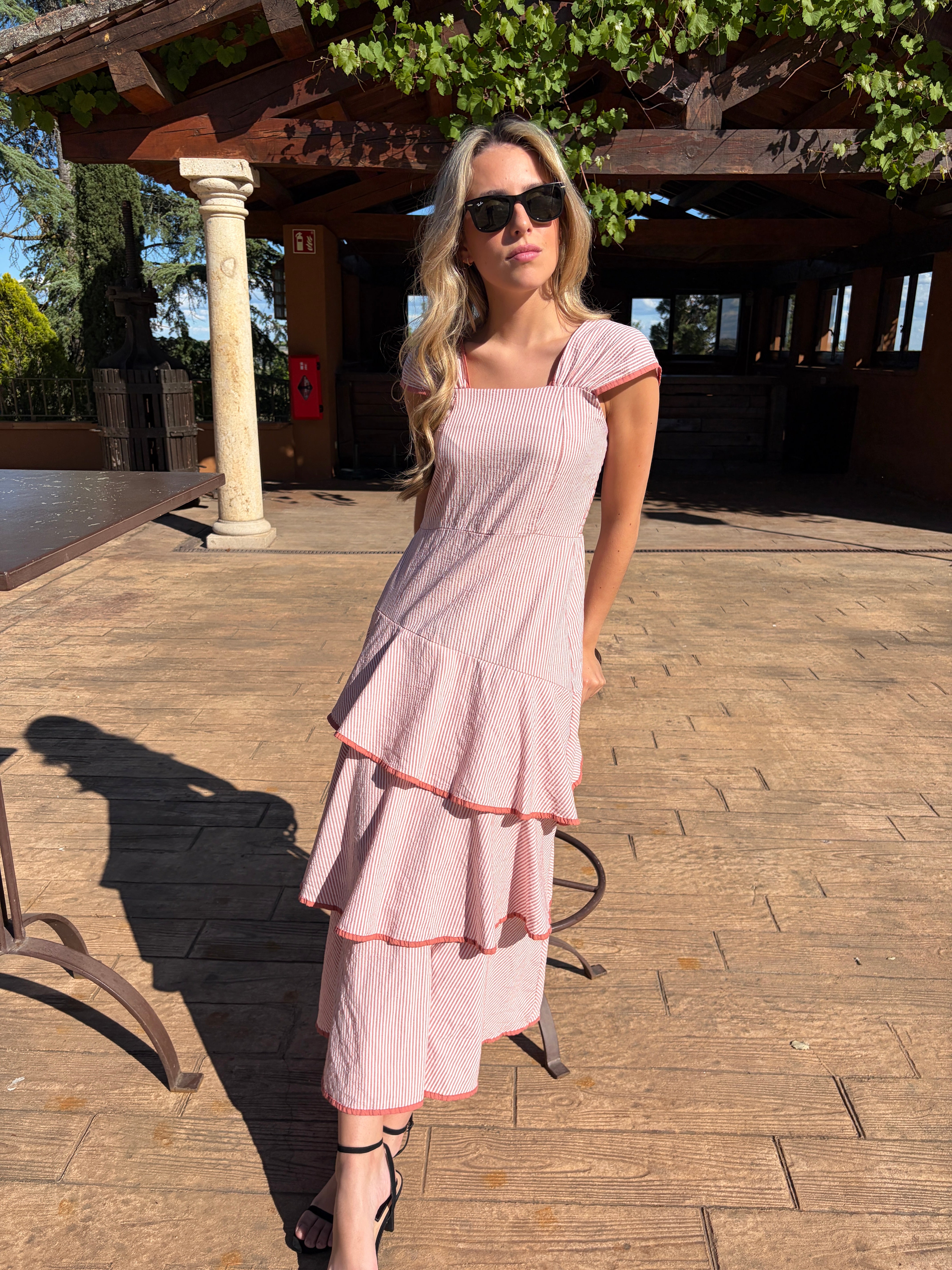 VESTIDO RAYA ROSA - ONCE28