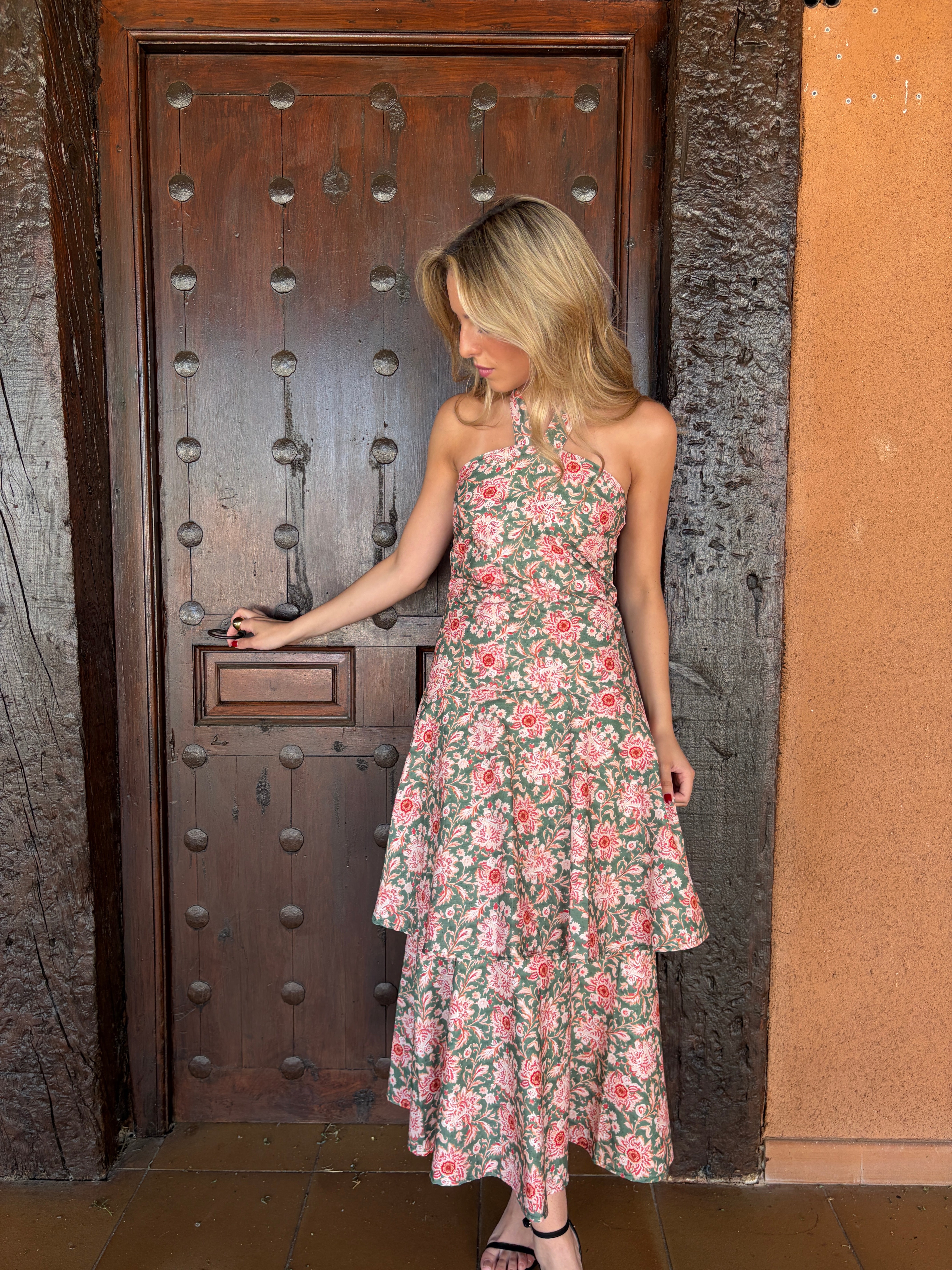 VESTIDO ESTAMPADO HALTER - ONCE28