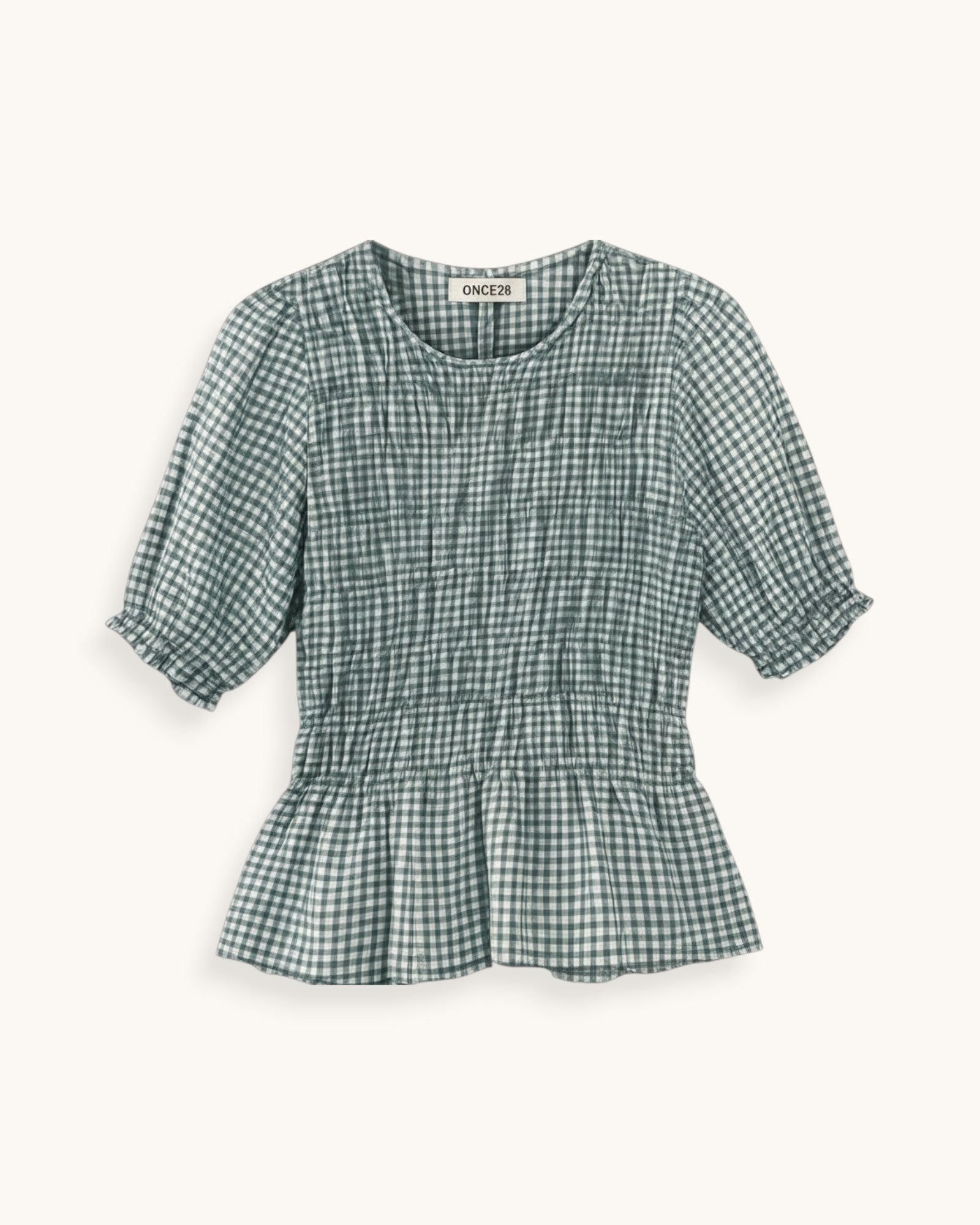 BLUSA FRUNCIDA VICHY - ONCE28