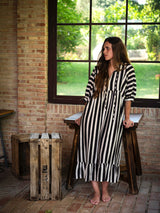 VESTIDO RAYAS NEGRAS