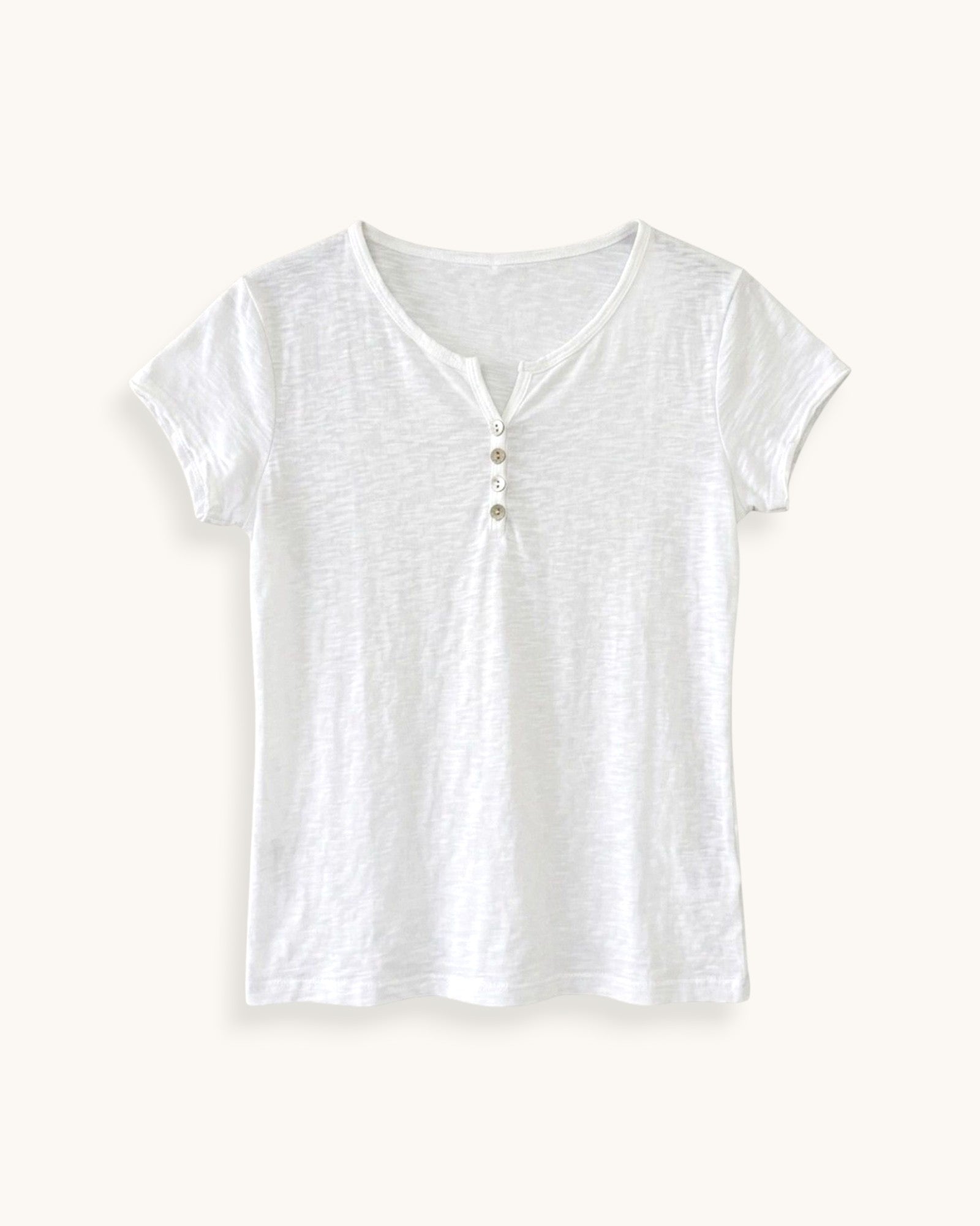 CAMISETA BLANCA BOTONES - ONCE28