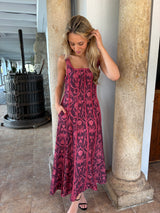 VESTIDO COSTURAS FLORES - ONCE28