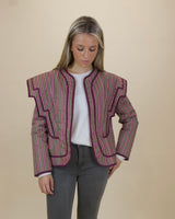 CHAQUETA RAYAS HOMBRERAS - ONCE28