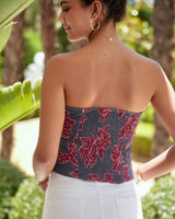 TOP FLOR AZUL - ONCE28