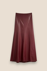 FALDA EFECTO PIEL GRANATE - ONCE28