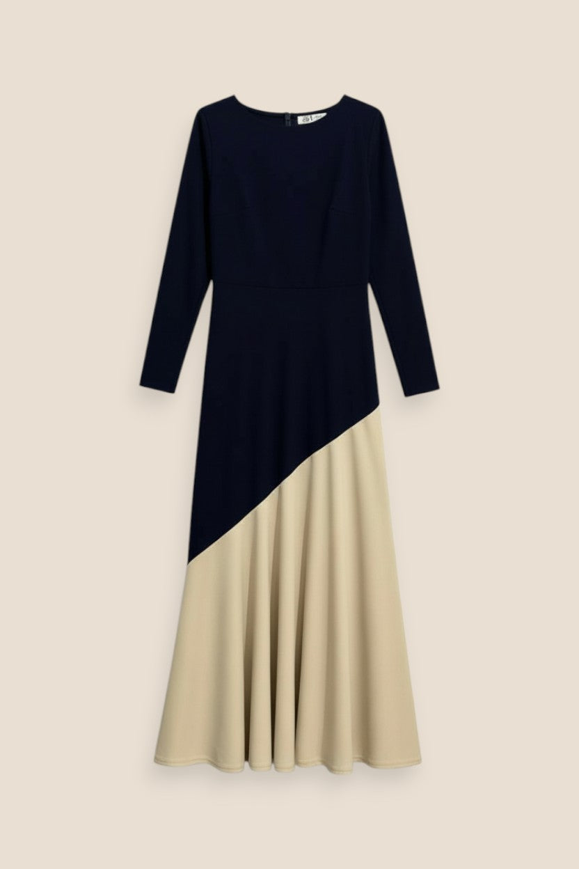 VESTIDO DUO AZUL MARINO - ONCE28