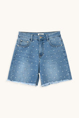 SHORT VAQUERO CON BRILLANTES- ONCE28