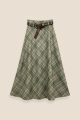 FALDA CUADROS VERDE - ONCE28