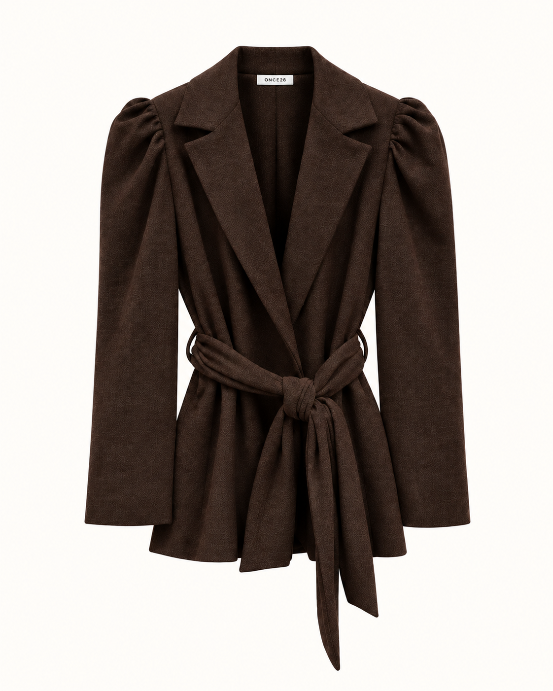 CHAQUETA HOMBRO ABULLONADO MARRÓN