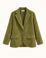 BLAZER TEJIDO SUAVE PISTACHO