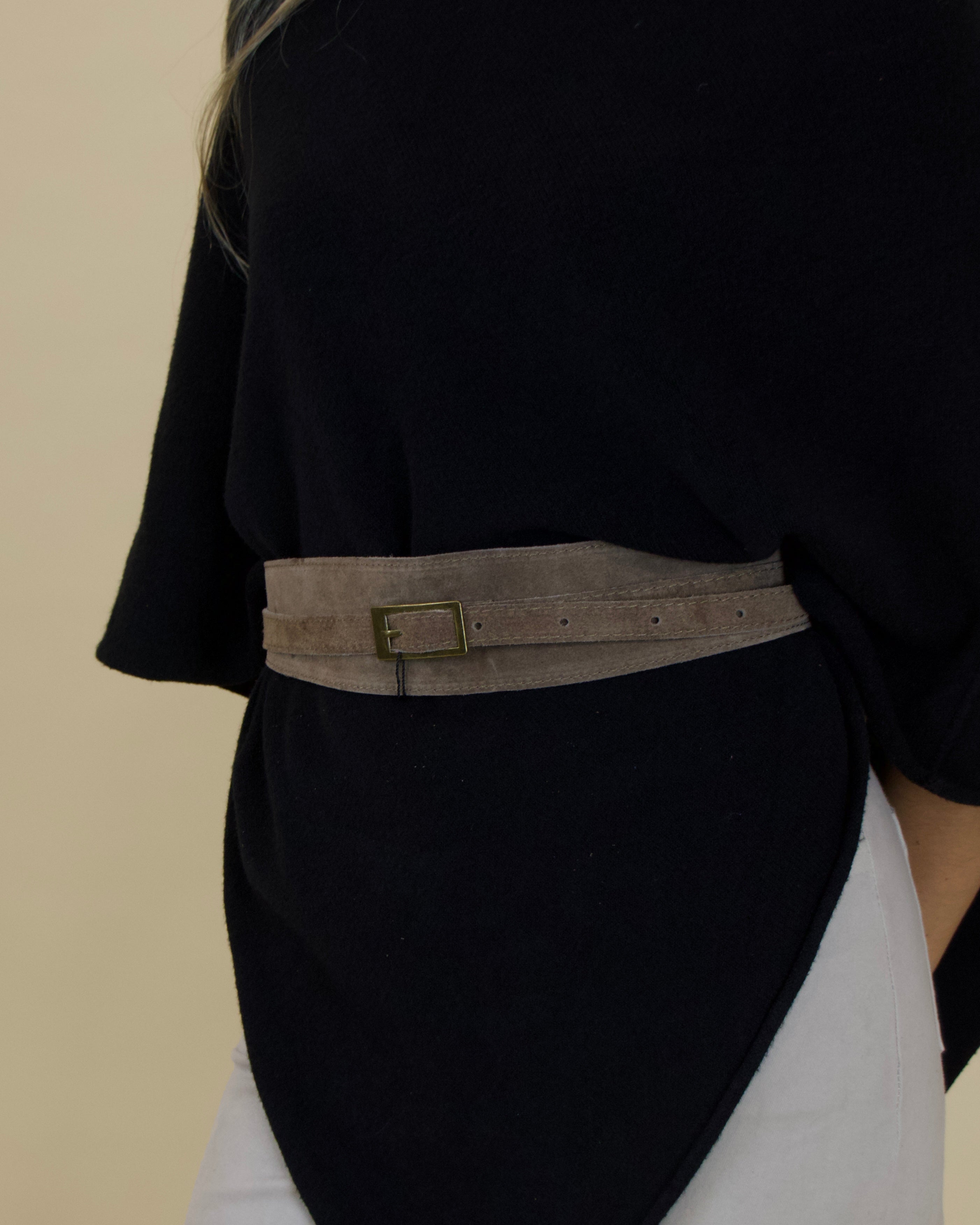 CINTURÓN HEBILLA TAUPE - ONCE28