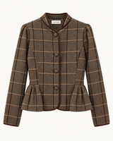 CHAQUETA CUADROS MARRÓN