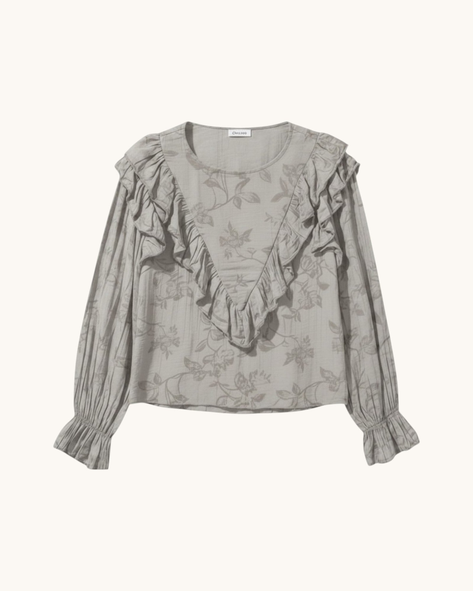 BLUSA BORDADA GRIS - ONCE28