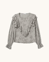 BLUSA BORDADA GRIS - ONCE28