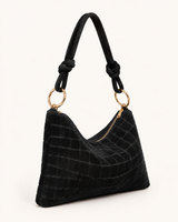 BOLSO HOBO ANTE NEGRO