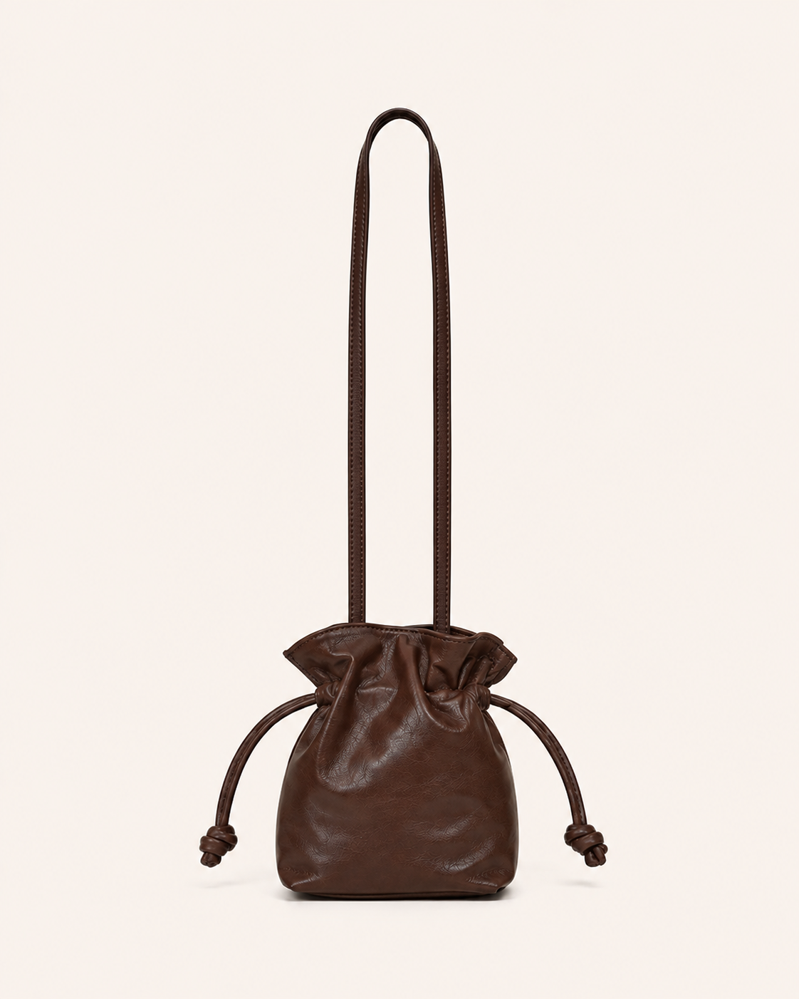 BANDOLERA MINI PIEL MARRÓN