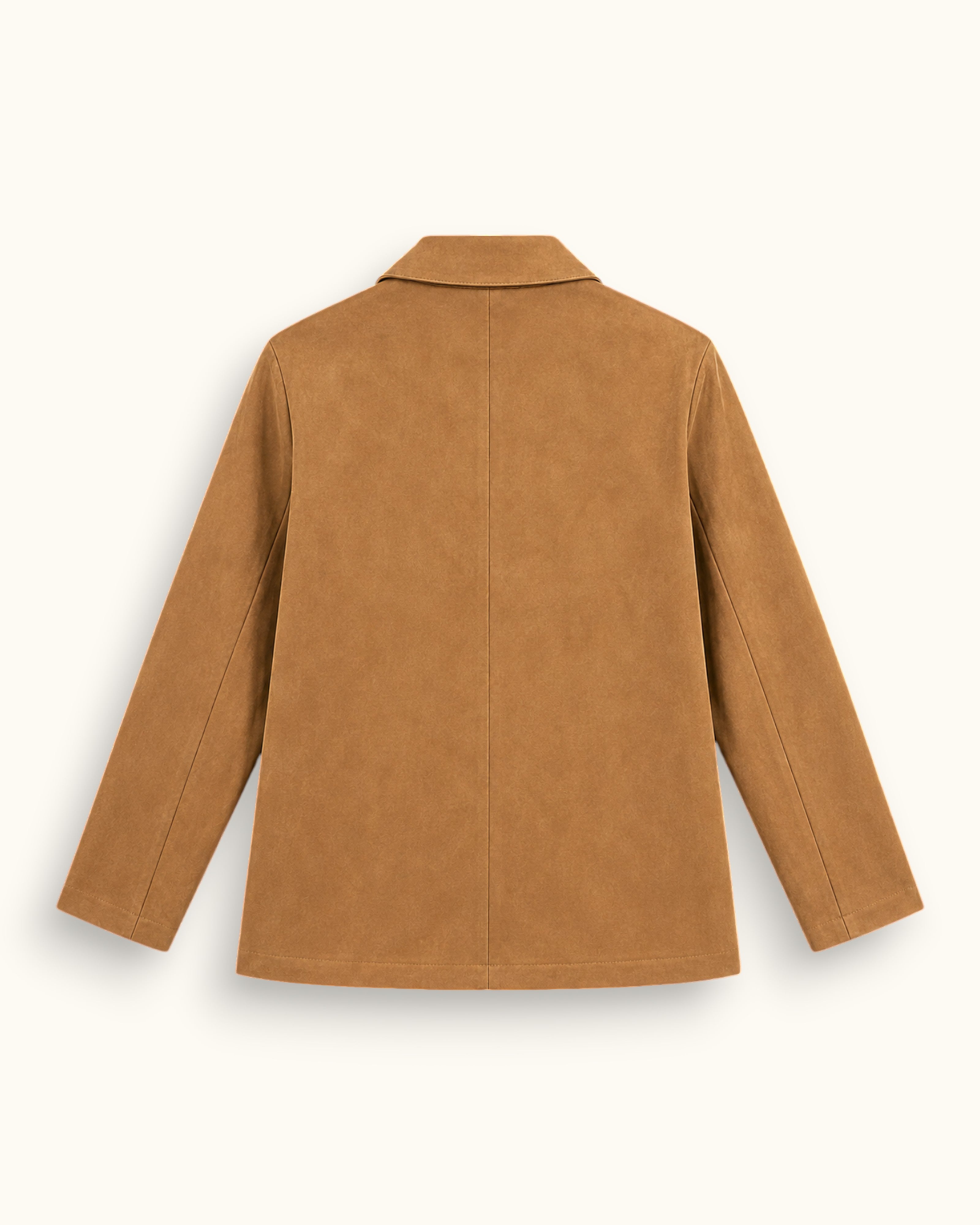 CHAQUETA EFECTO ANTE CAMEL