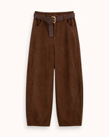 PANTALÓN EFECTO ANTE MARRÓN