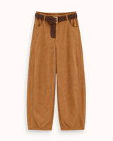 PANTALÓN EFECTO ANTE CAMEL