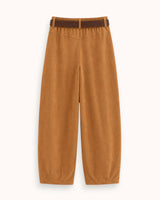 PANTALÓN EFECTO ANTE CAMEL