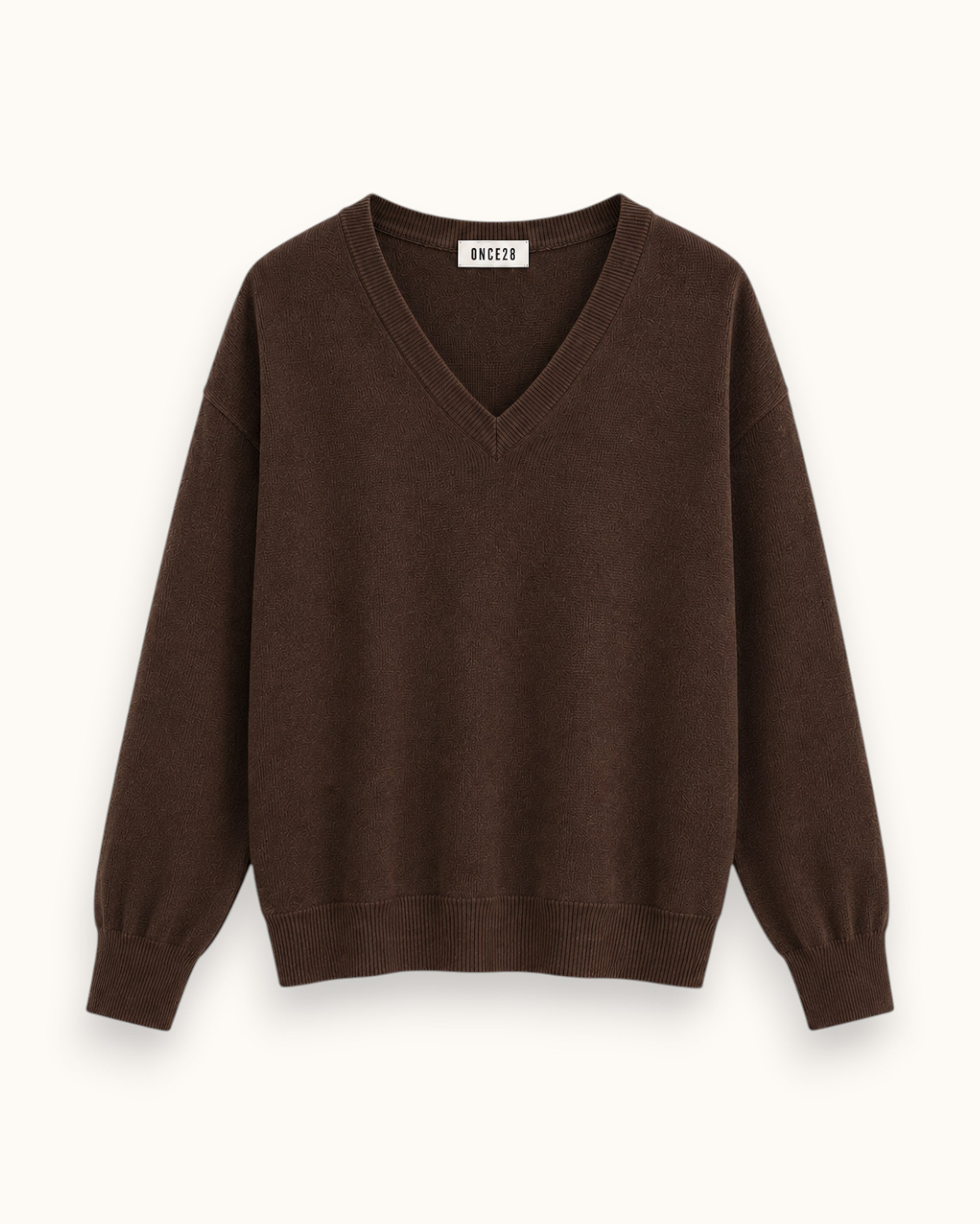 JERSEY BÁSICO PICO MARRÓN