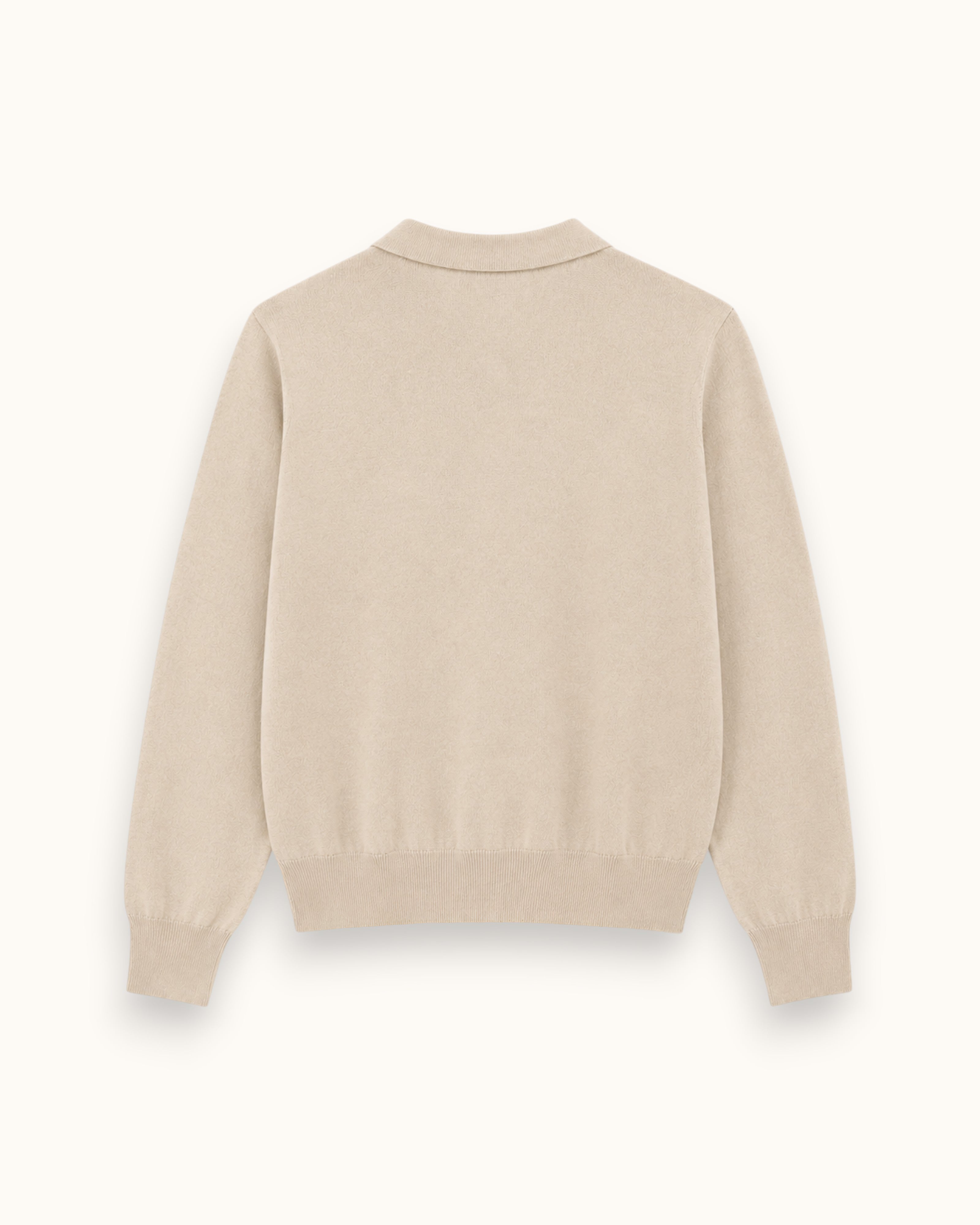 JERSEY CUELLO POLO BEIGE